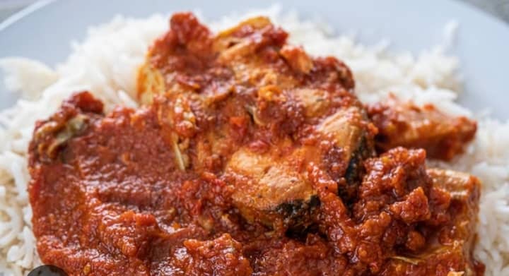Riz sauce arachide